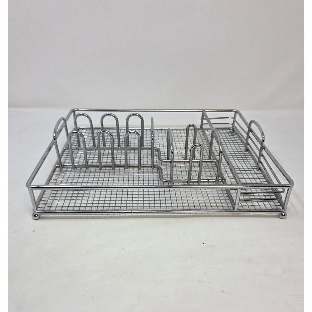 Stainless Steel Flatware Silverware Organizer Caddy Drawer Wire Mesh Tray 12x10